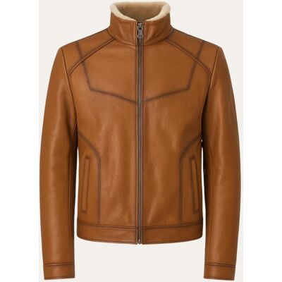 Hollert Jacke Adrian – Edles Lammleder & Weiches Shearling Lammfell Größe: M male Hollert Jacke Adrian – Edles Lammleder & Weiches Shearling Lammfell Größe: M male
