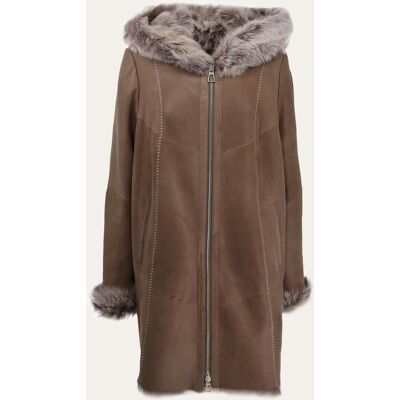 Hollert Toscana Lammfelljacke Leona Braun Größe: M female Hollert Toscana Lammfelljacke Leona Braun Größe: M female