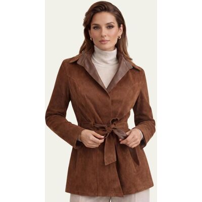 Hollert Lederjacke Braun – Beidseitig tragbar Größe: M female Hollert Lederjacke Braun – Beidseitig tragbar Größe: M female
