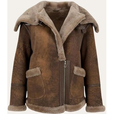 Hollert Shearling Jacke – sportliche Lammfelljacke mit urbaner Note Größe: M female Hollert Shearling Jacke – sportliche Lammfelljacke mit urbaner Note Größe: M female