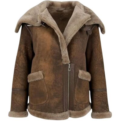 Hollert Shearling Jacke – sportliche Lammfelljacke mit urbaner Note Größe: L female Hollert Shearling Jacke – sportliche Lammfelljacke mit urbaner Note Größe: L female