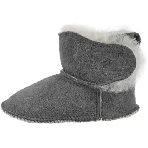 Hollert Baby Lammfellschuhe - MIT KLETTVERSCHLUSS Schuhgröße: EUR 24-25 Farbe: Orange