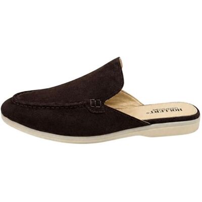Hollert Herren Slipper aus Echtleder Braun - Komfort Mule HOL51 Schuhgröße: EUR 44 male Hollert Herren Slipper aus Echtleder Braun - Komfort Mule HOL51 Schuhgröße: EUR 44 male