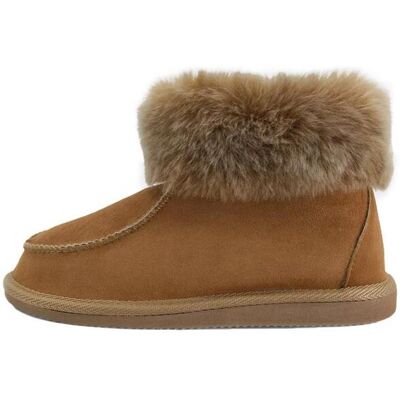 Hollert Lammfell Hausschuhe - ZUGSPITZE COGNAC Schuhgröße: EUR 37 female Hollert Lammfell Hausschuhe - ZUGSPITZE COGNAC Schuhgröße: EUR 37 female