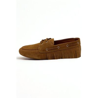 Hollert Damen Mokassins aus Echtleder in Camel – mit Fransen HOL40 Schuhgröße: EUR 37 female Hollert Damen Mokassins aus Echtleder in Camel – mit Fransen HOL40 Schuhgröße: EUR 37 female