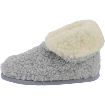 Hollert Hausschuhe aus Merinowolle - COLLAR Farbe: Grau/Weiß Schuhgröße: EUR 45/46 female Hollert Hausschuhe aus Merinowolle - COLLAR Farbe: Grau/Weiß Schuhgröße: EUR 45/46 female