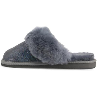 Hollert Lammfell Hausschuhe - MALIBU GLITZER Schuhgröße: EUR 42 Farbe: Rosa female Hollert Lammfell Hausschuhe - MALIBU GLITZER Schuhgröße: EUR 42 Farbe: Rosa female