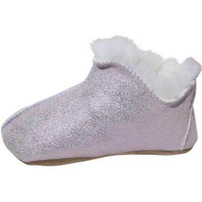 Hollert Lammfell Kinder Hausschuhe - BALI GLITZER ROSA Schuhgröße: EUR 33/34 Hollert Lammfell Kinder Hausschuhe - BALI GLITZER ROSA Schuhgröße: EUR 33/34