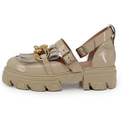 Hollert Plateau Sandalen aus Leder Modell 4883 Schuhgröße: EUR 38 Farbe: Beige female Hollert Plateau Sandalen aus Leder Modell 4883 Schuhgröße: EUR 38 Farbe: Beige female