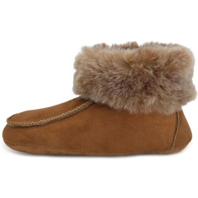 Hollert Lammfell Hausschuhe - IBIZA COGNAC Schuhgröße: EUR 39 female Hollert Lammfell Hausschuhe - IBIZA COGNAC Schuhgröße: EUR 39 female