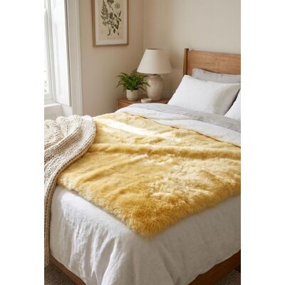 Hollert Bettauflage 200 x 100 cm aus Lammfell pflanzliche Gerbung Hollert Bettauflage 200 x 100 cm aus Lammfell pflanzliche Gerbung