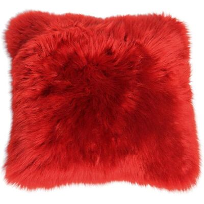 Hollert Lammfellkissen Merino Rot ohne Inlett Hollert Lammfellkissen Merino Rot ohne Inlett