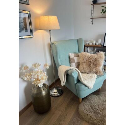Hollert Lammfellkissen Merino Beige mit Inlett Hollert Lammfellkissen Merino Beige mit Inlett