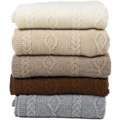 Hollert Wolldecke Merino Ava 130x170 Farbe: Beige Hollert Wolldecke Merino Ava 130x170 Farbe: Beige