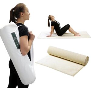 Hollert Yogamatte Merinowolle Organic 70x200 cm Weiß