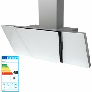 Airforce F173 90 cm WH Kopffreihaube Umluft Abluft Edelstahl Glas Weiß Airforce F173 90 cm WH Kopffreihaube Umluft Abluft Edelstahl Glas Weiß