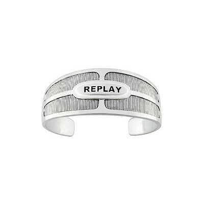 REPLAY Revival RLB193N Armreif Messing Silber günstig kaufen REPLAY Revival RLB193N Armreif Messing Silber günstig kaufen