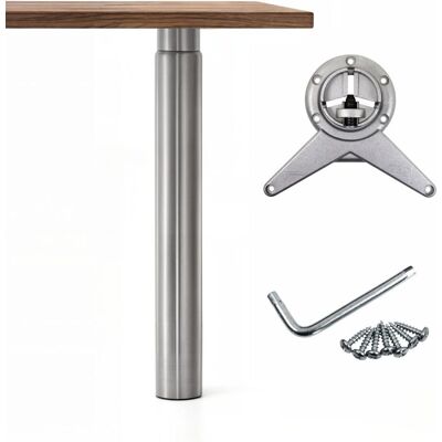 Camar Isola 90 Tischbein höhenverstellbar Ø 90 mm Metall Silber matt 880 - 108 Camar Isola 90 Tischbein höhenverstellbar Ø 90 mm Metall Silber matt 880 - 108