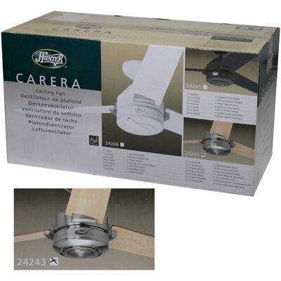 Hunter 24243 Carera Deckenventilator Nickel Ahorn Walnuss Echtholz 132 cm Hunter 24243 Carera Deckenventilator Nickel Ahorn Walnuss Echtholz 132 cm