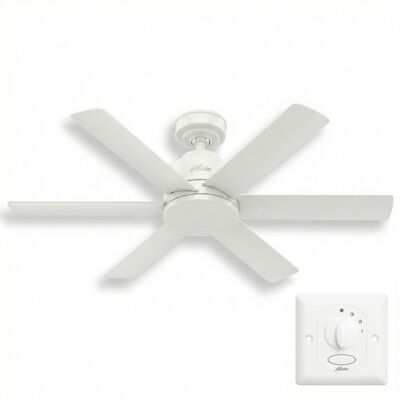Hunter 50935 Kennicott Deckenventilator Fan Weiß mit Wandschalter 112 cm Hunter 50935 Kennicott Deckenventilator Fan Weiß mit Wandschalter 112 cm
