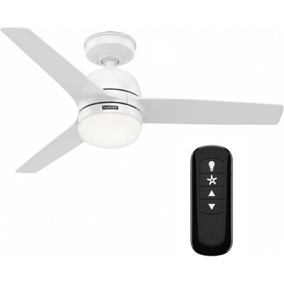 Hunter 51784 Seawave Outdoor Deckenventilator Licht Fernbedienung Weiß 132 cm Hunter 51784 Seawave Outdoor Deckenventilator Licht Fernbedienung Weiß 132 cm