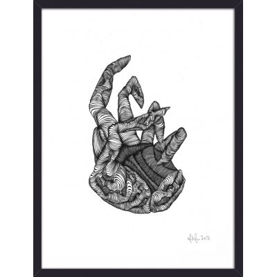 Nordal Handillustration - Schwarzweiss Nordal Handillustration - Schwarzweiss