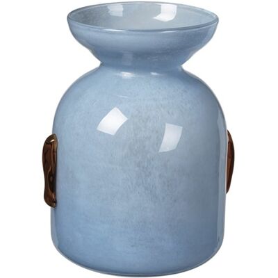 Broste Copenhagen Vera-Vase blau Ø21cm - 14485041 Broste Copenhagen Vera-Vase blau Ø21cm - 14485041