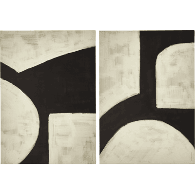 House Doctor Hape Wanddekoration Schwarz/Offwhite, 2er-Set – 208582070 House Doctor Hape Wanddekoration Schwarz/Offwhite, 2er-Set – 208582070