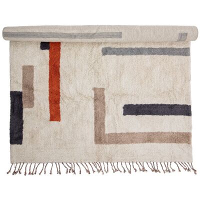 Bloomingville Jue Baumwollteppich 140x200 - Natur Bloomingville Jue Baumwollteppich 140x200 - Natur