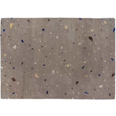 Broste Copenhagen Terrazzo Teppich - Braun/Blau Punkt - 140x200cm Broste Copenhagen Terrazzo Teppich - Braun/Blau Punkt - 140x200cm