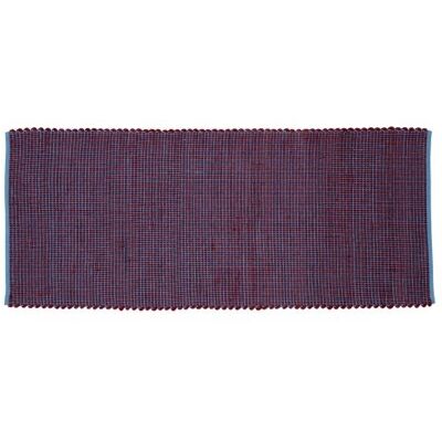 Hubsch Wollteppich - blau/burgunderrot Hubsch Wollteppich - blau/burgunderrot