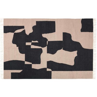 Broste Copenhagen Gertrud Teppich schwarz - 140x200cm Broste Copenhagen Gertrud Teppich schwarz - 140x200cm