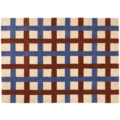 Broste Copenhagen Edith Teppich blau/beige - 200x300cm Broste Copenhagen Edith Teppich blau/beige - 200x300cm