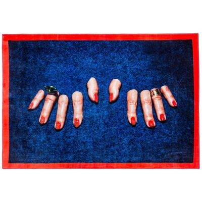 Seletti Rechteckiger Teppich Fingers - 18060 Seletti Rechteckiger Teppich Fingers - 18060