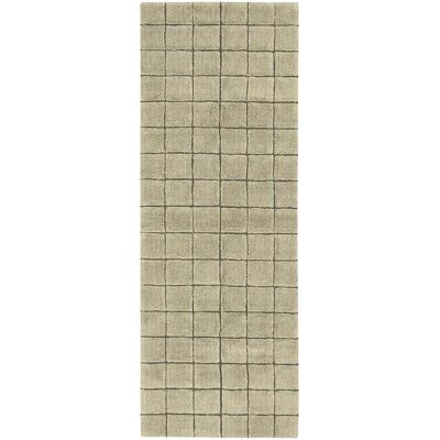 Lorena Canals Mosaikteppich Wolle Moos 80x230cm Lorena Canals Mosaikteppich Wolle Moos 80x230cm