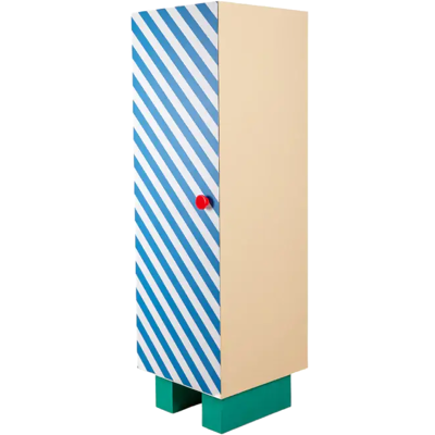 Seletti Supercloset Kleiderschrank mit blauen Streifen Seletti Supercloset Kleiderschrank mit blauen Streifen