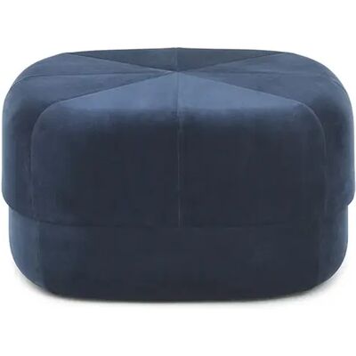 Normann Copenhagen Dunkelblauer Velours Circus Pouf - Pouf Normann Copenhagen Dunkelblauer Velours Circus Pouf - Pouf
