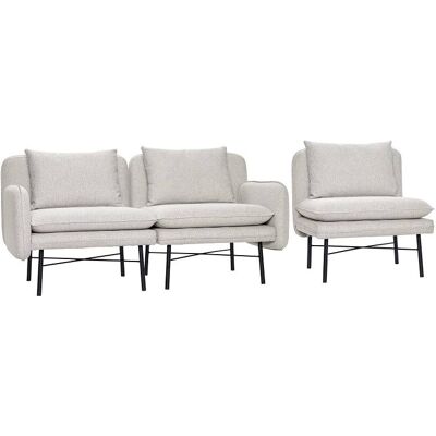 Hubsch Modulares Sofa hellgrau Hubsch Modulares Sofa hellgrau