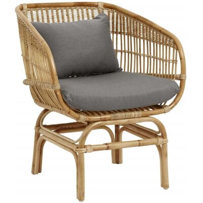 Nordal Rattansessel mit grauem Kissen Nordal Rattansessel mit grauem Kissen
