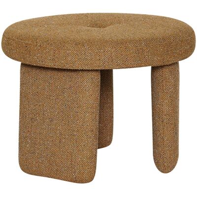 Hübsch Rocco Polyester Puf Ocker - Innenbereich Hübsch Rocco Polyester Puf Ocker - Innenbereich