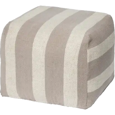 Broste Copenhagen Sigrid Pouf grau/beige Broste Copenhagen Sigrid Pouf grau/beige