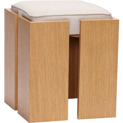 Hubsch Forma Hocker sand/natur - 881912 Hubsch Forma Hocker sand/natur - 881912