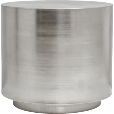 House Doctor Beistelltisch mit Trittstufe, gebürstetes Silber House Doctor Beistelltisch mit Trittstufe, gebürstetes Silber