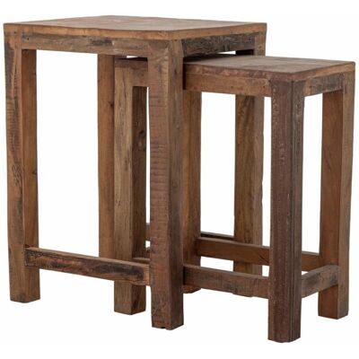 Bloomingville Galen Beistelltisch, braun, 2er-Set Bloomingville Galen Beistelltisch, braun, 2er-Set