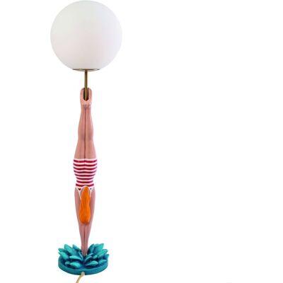 Seletti Lady Diver - Mehrfarbige Resin-Tischlampe - Vintage-Design Seletti Lady Diver - Mehrfarbige Resin-Tischlampe - Vintage-Design