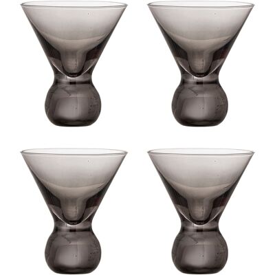 Bloomingville Corliss Cocktailgläser grau 4er Set - 82072450 Bloomingville Corliss Cocktailgläser grau 4er Set - 82072450