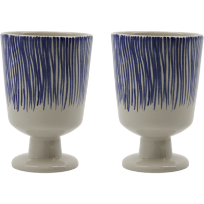House Doctor Diva Tassen Off-White/Blau 4er Set - 5707644921894 House Doctor Diva Tassen Off-White/Blau 4er Set - 5707644921894