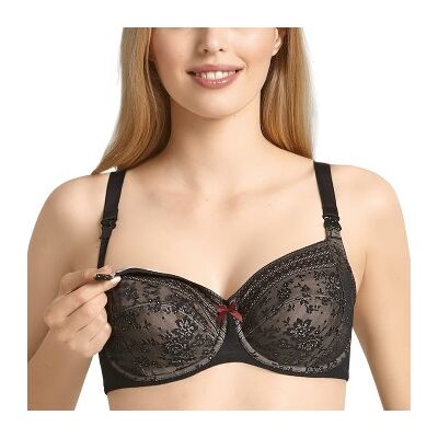 Anita BH Fleur Underwire Nursing Bra Schwarz Polyamid G 90 Damen Anita BH Fleur Underwire Nursing Bra Schwarz Polyamid G 90 Damen