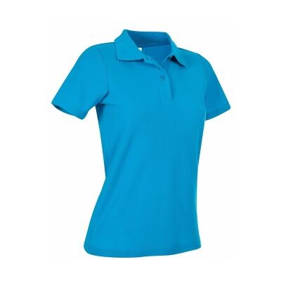 Stedman Damen Poloshirt - Standardgewicht Baumwolle - Ozeanblau Stedman Damen Poloshirt - Standardgewicht Baumwolle - Ozeanblau