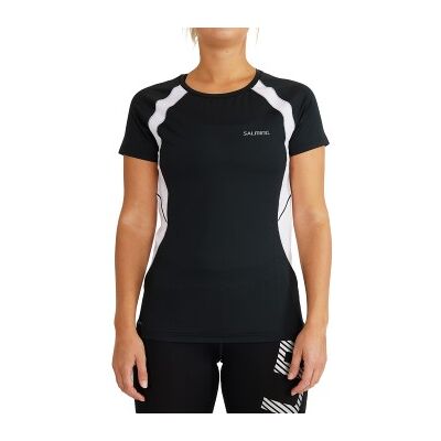 Salming Nova Tee Women Schwarz/Weiß Polyester Small Damen Salming Nova Tee Women Schwarz/Weiß Polyester Small Damen